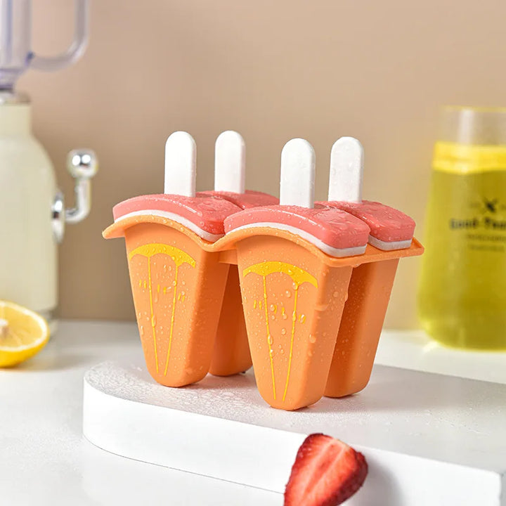 Silicone Popsicle Mold with Cover