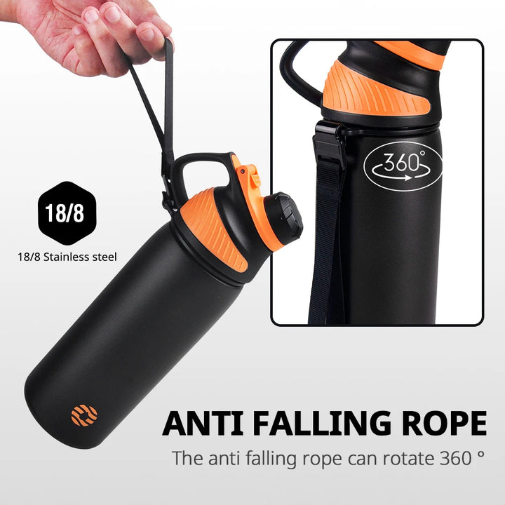 Stainless Steel Insulated Sport Bottle Magnetic Lid 1000ml
