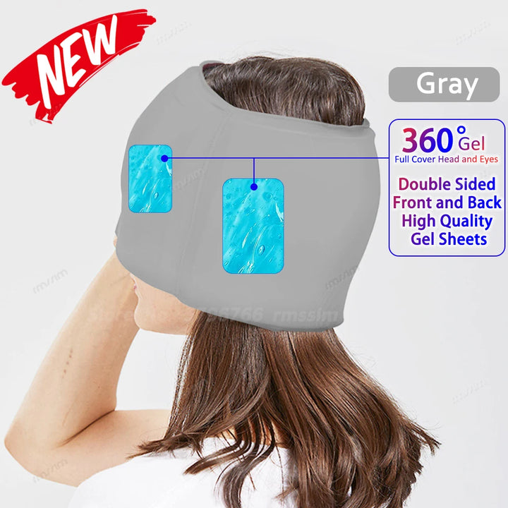 Gel Ice Cold Compress Hat & Eye Mask