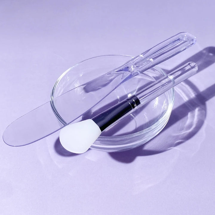 DIY Face Mask Mixing Kit - Bowl, Rod, Spoon, Brushes