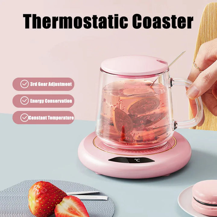 USB Thermostatic 3-Speed Heating Coaster
