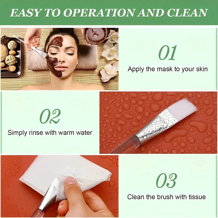 DIY Face Mask Mixing Kit - Bowl, Rod, Spoon, Brushes