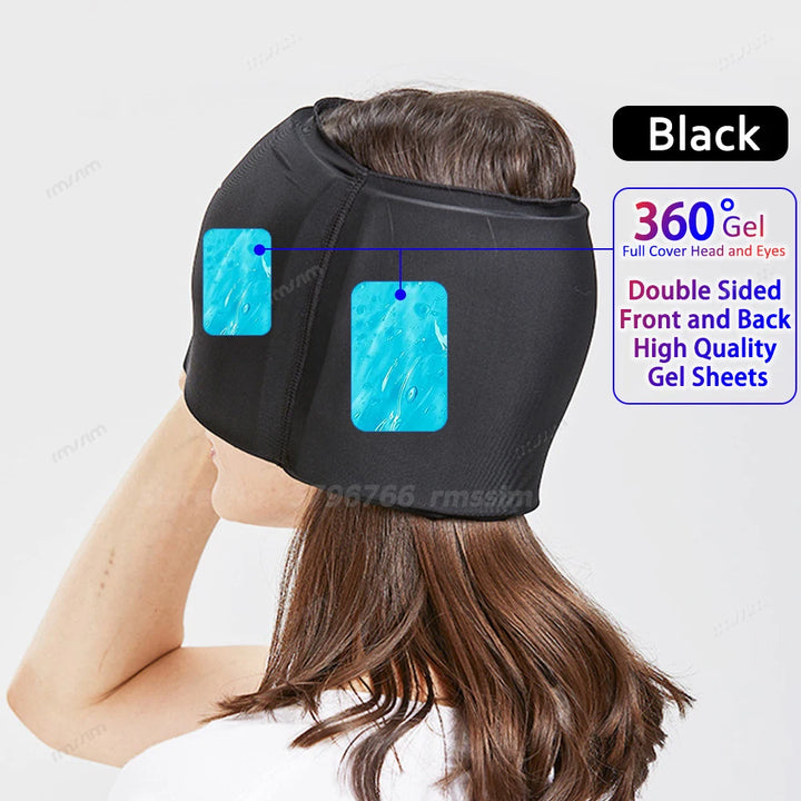 Gel Ice Cold Compress Hat & Eye Mask