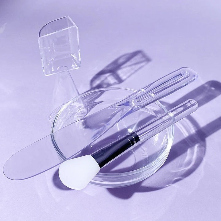 DIY Face Mask Mixing Kit - Bowl, Rod, Spoon, Brushes