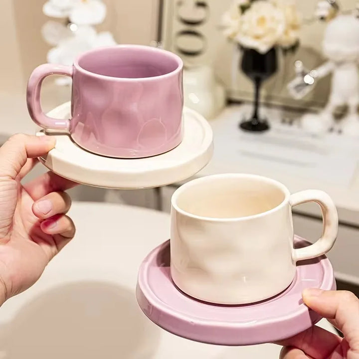 Ceramic Mug with Saucer