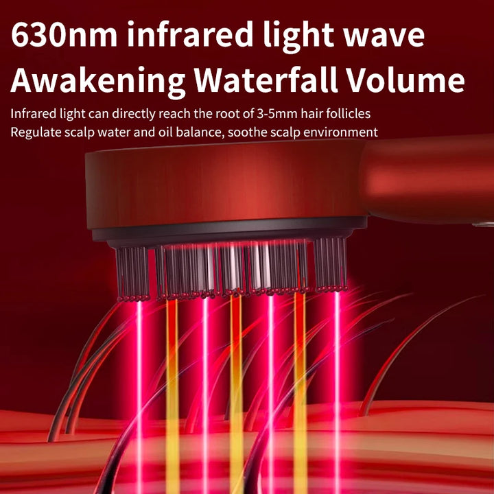 Electric Vibrating Scalp Massage Comb & Liquid Dispenser