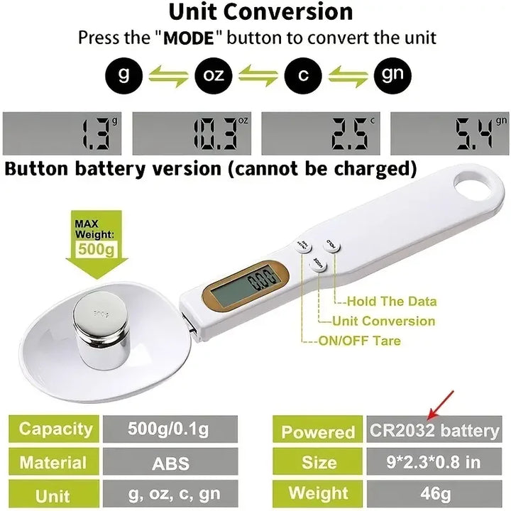 Digital Mini Kitchen Spoon Scale