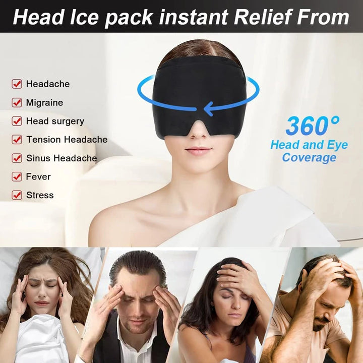Gel Ice Cold Compress Hat & Eye Mask