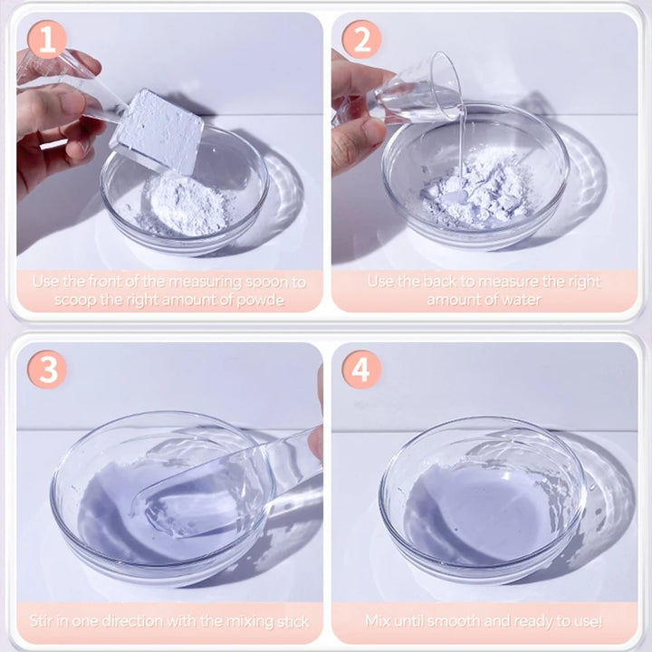 DIY Face Mask Mixing Kit - Bowl, Rod, Spoon, Brushes