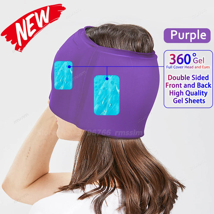 Gel Ice Cold Compress Hat & Eye Mask