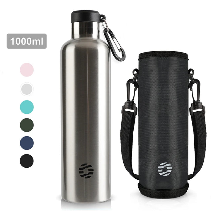 Stainless Steel Insulated Sports Bottle 750ml - 1000ml
