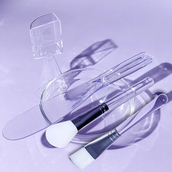 DIY Face Mask Mixing Kit - Bowl, Rod, Spoon, Brushes