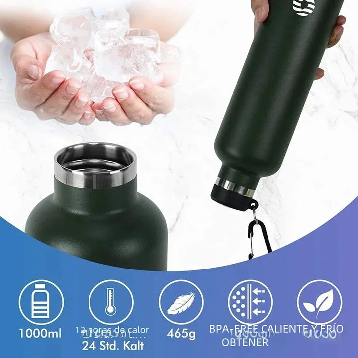 Stainless Steel Insulated Sports Bottle 750ml - 1000ml