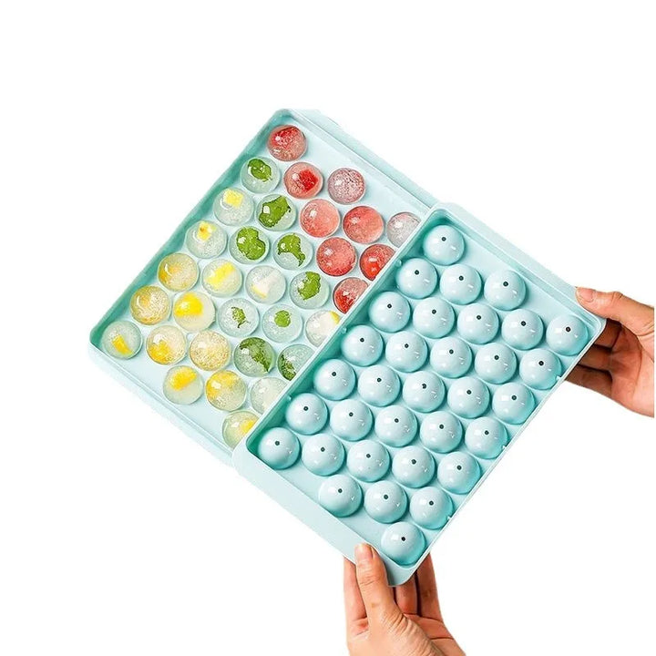 Round Ice Cube Tray with Lid