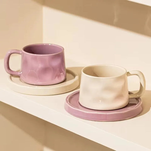 Ceramic Mug with Saucer