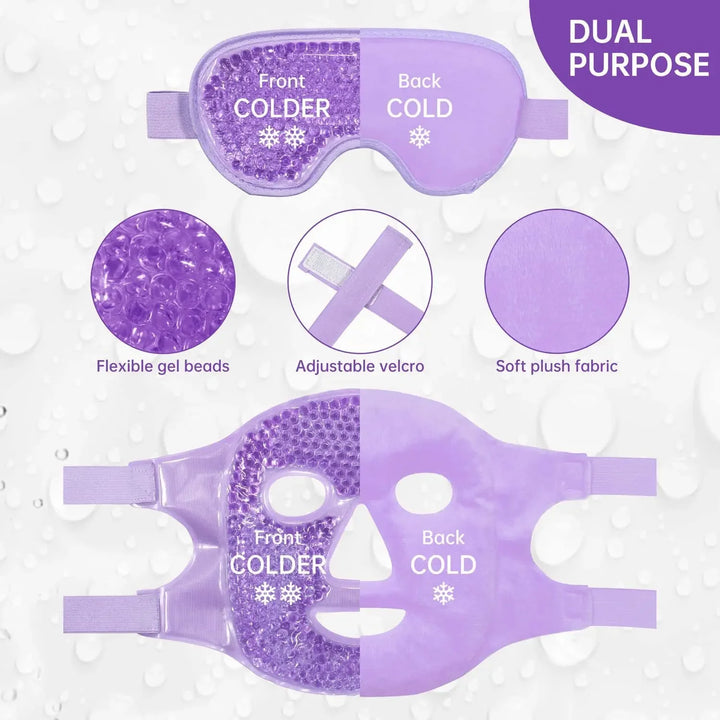 Reusable Hot Cold Gel Face & Eye Mask