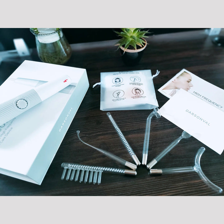 High Frequency Facial Machine, 6 Neon & Argon Wands