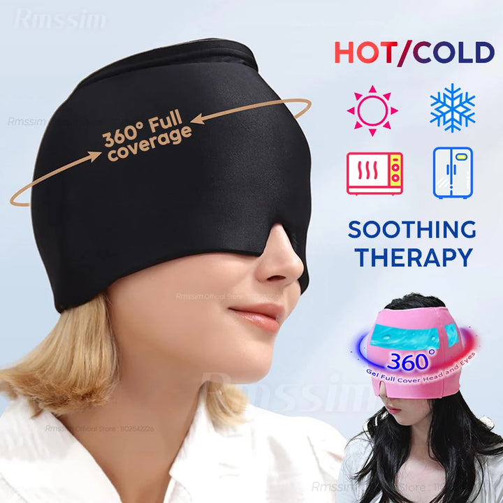 Gel Ice Cold Compress Hat & Eye Mask