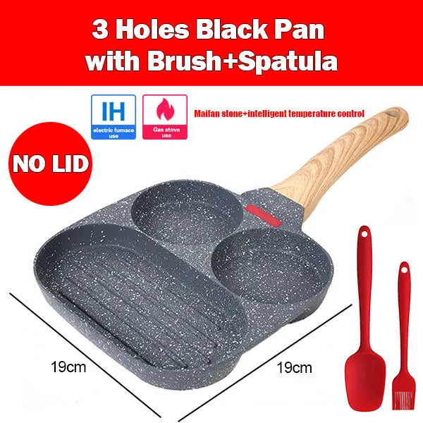 Cup Nonstick Egg Pancake Pan with Lid