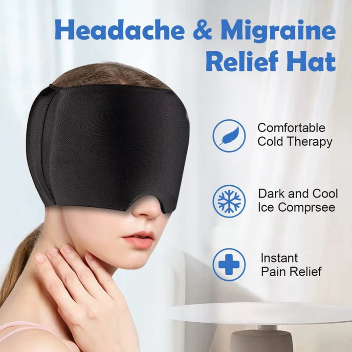 Gel Ice Cold Compress Hat & Eye Mask