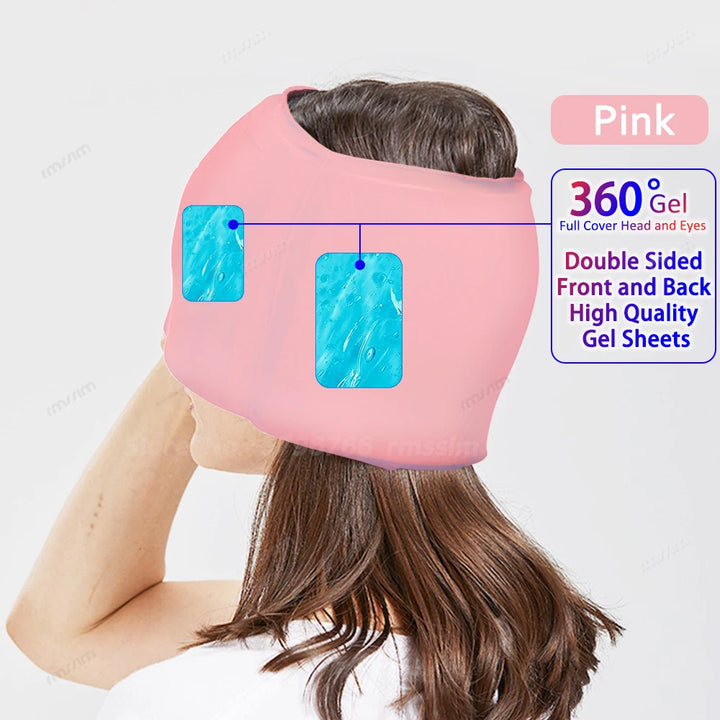 Gel Ice Cold Compress Hat & Eye Mask