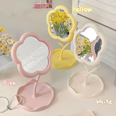 Flower Shaped Desktop Mirror