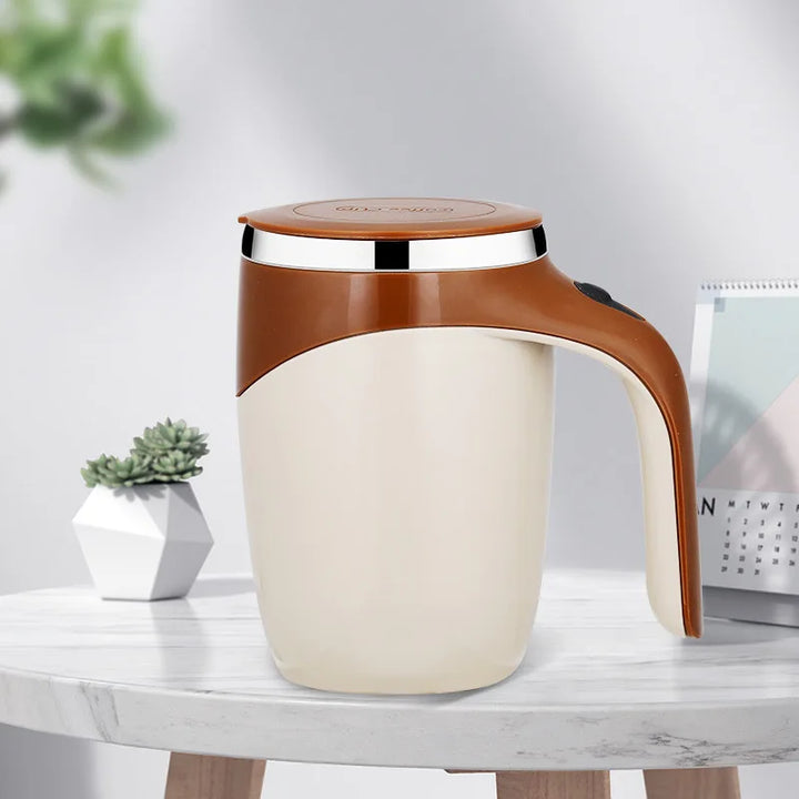 Rechargeable Portable Stainless Steel Self-Stirring Mug