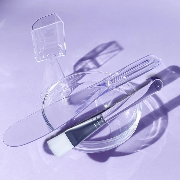 DIY Face Mask Mixing Kit - Bowl, Rod, Spoon, Brushes