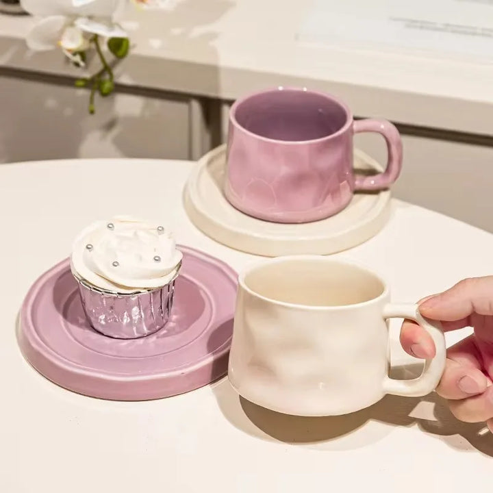 Ceramic Mug with Saucer