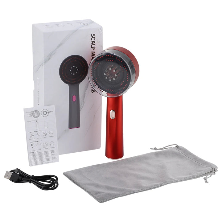 Electric Vibrating Scalp Massage Comb & Liquid Dispenser