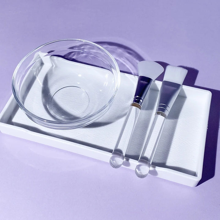 DIY Face Mask Mixing Kit - Bowl, Rod, Spoon, Brushes