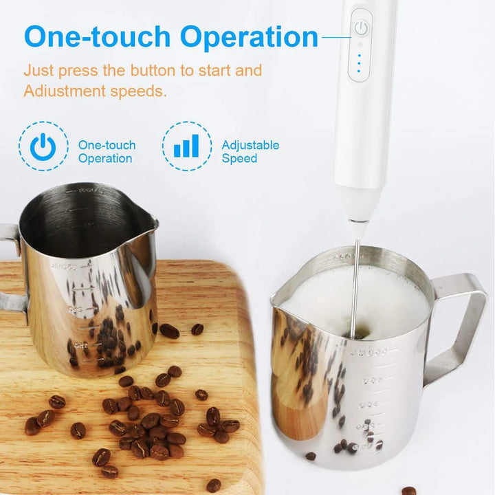Mini USB Rechargeable Milk Frother