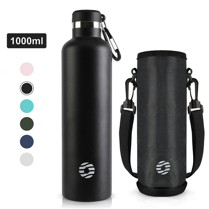 Stainless Steel Insulated Sports Bottle 750ml - 1000ml