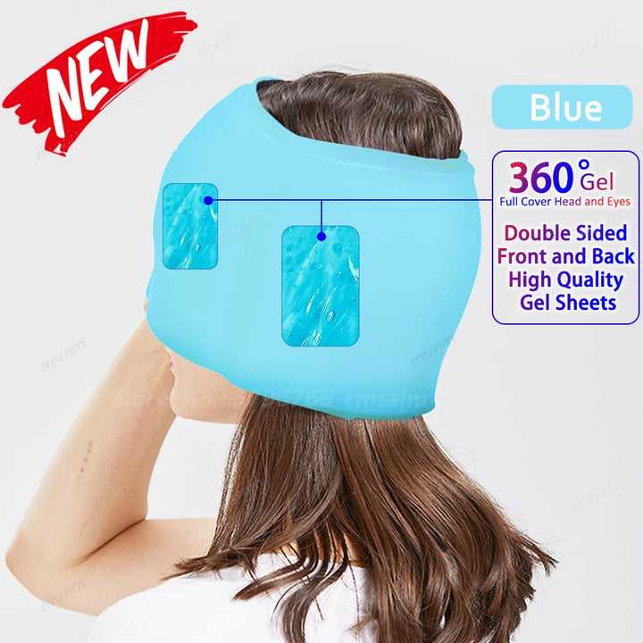 Gel Ice Cold Compress Hat & Eye Mask