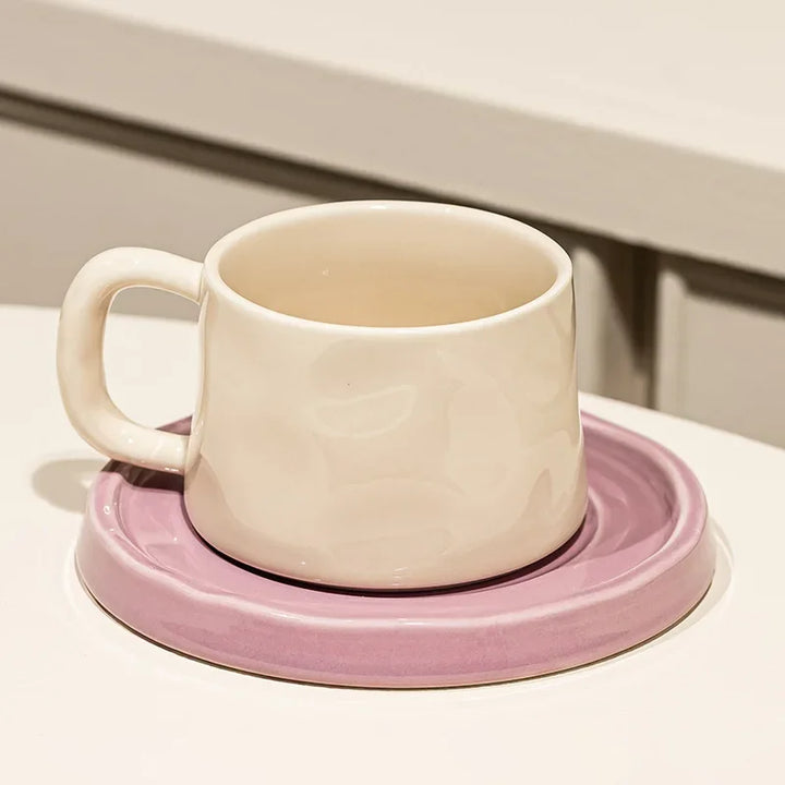 Ceramic Mug with Saucer