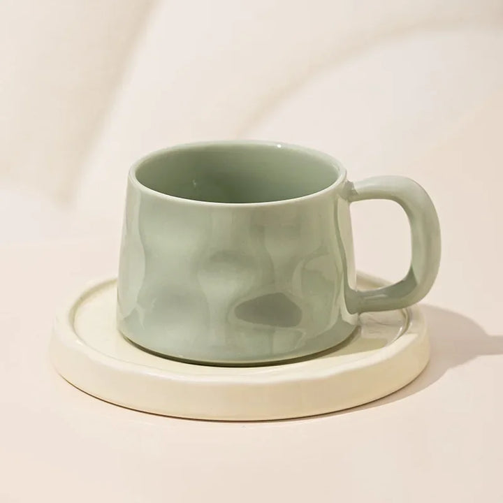 Ceramic Mug with Saucer