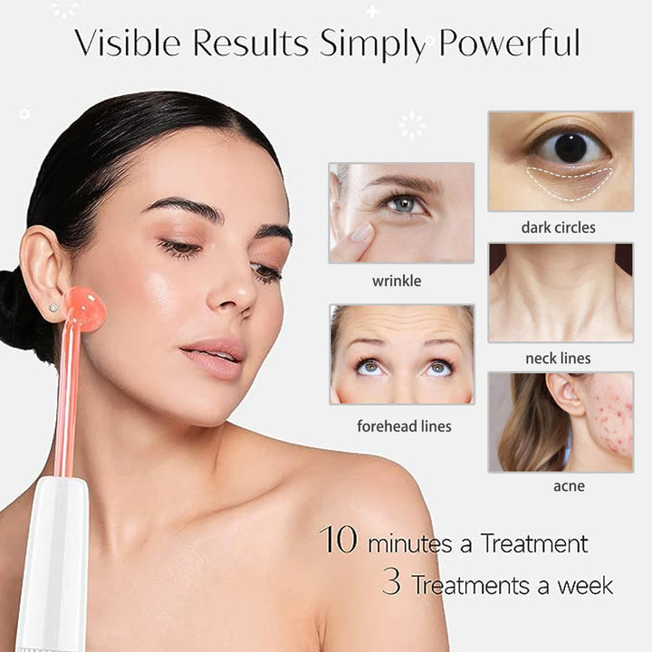 High Frequency Facial Machine, 6 Neon & Argon Wands