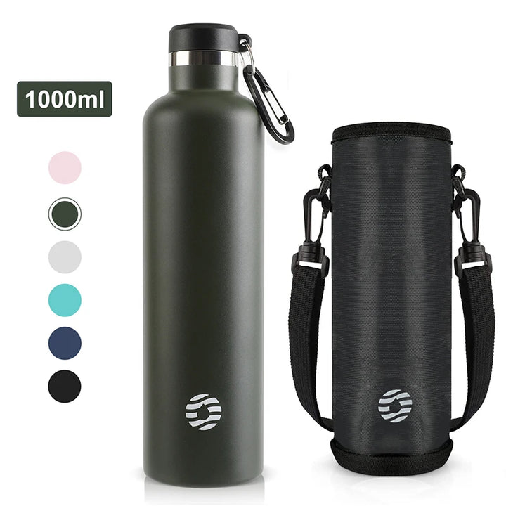 Stainless Steel Insulated Sports Bottle 750ml - 1000ml