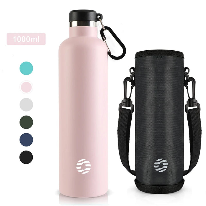 Stainless Steel Insulated Sports Bottle 750ml - 1000ml