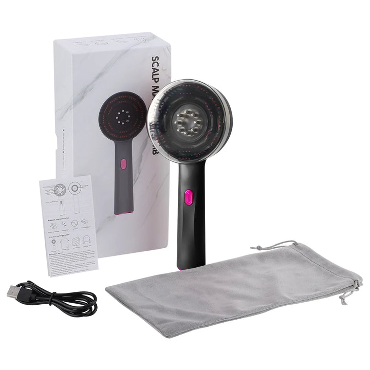 Electric Vibrating Scalp Massage Comb & Liquid Dispenser