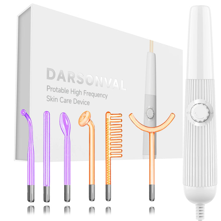 High Frequency Facial Machine, 6 Neon & Argon Wands