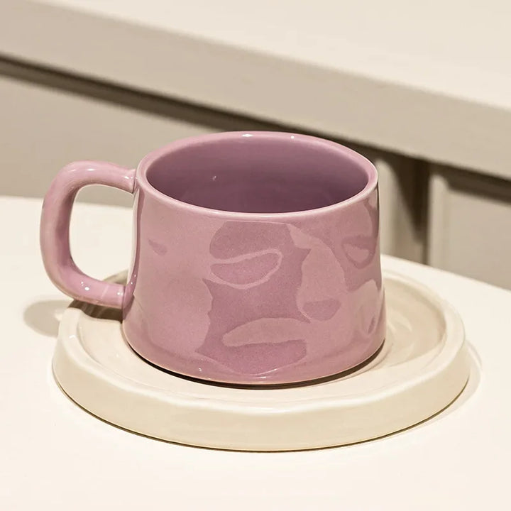 Ceramic Mug with Saucer