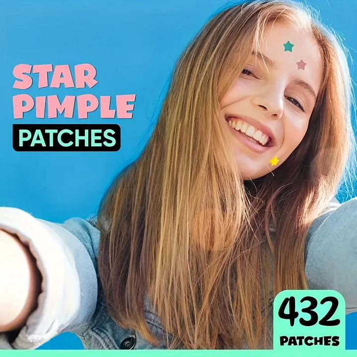 432 Colorful Star-Shaped PE Pimple Patches