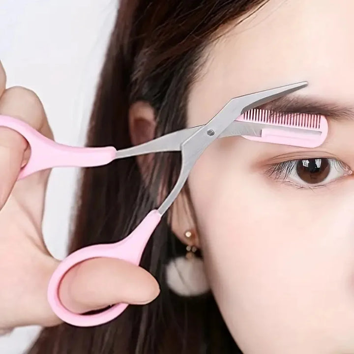 Eyebrow Trimmer Kit with Razor and Scissors