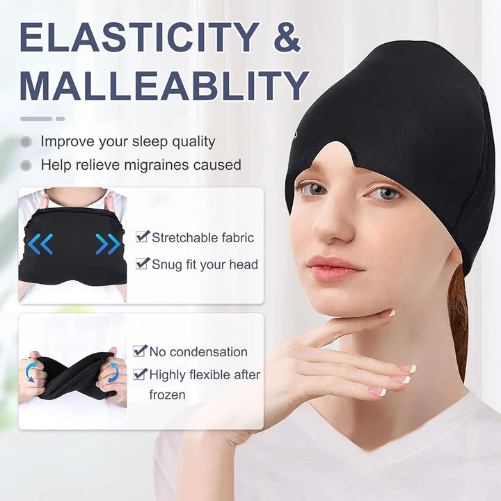 Gel Ice Cold Compress Hat & Eye Mask