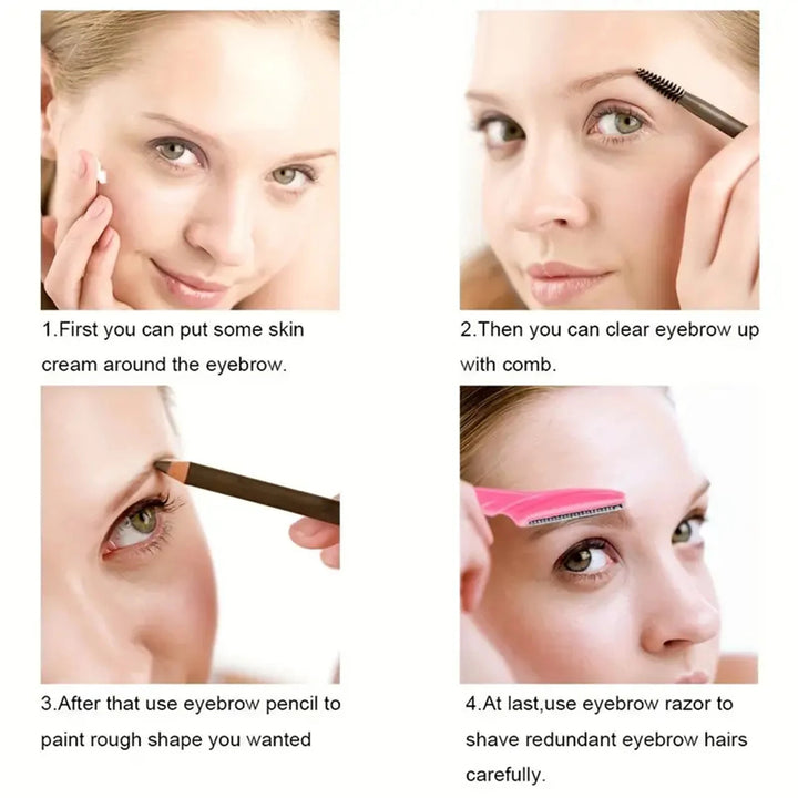 Eyebrow & Face Razor with Protective Cover