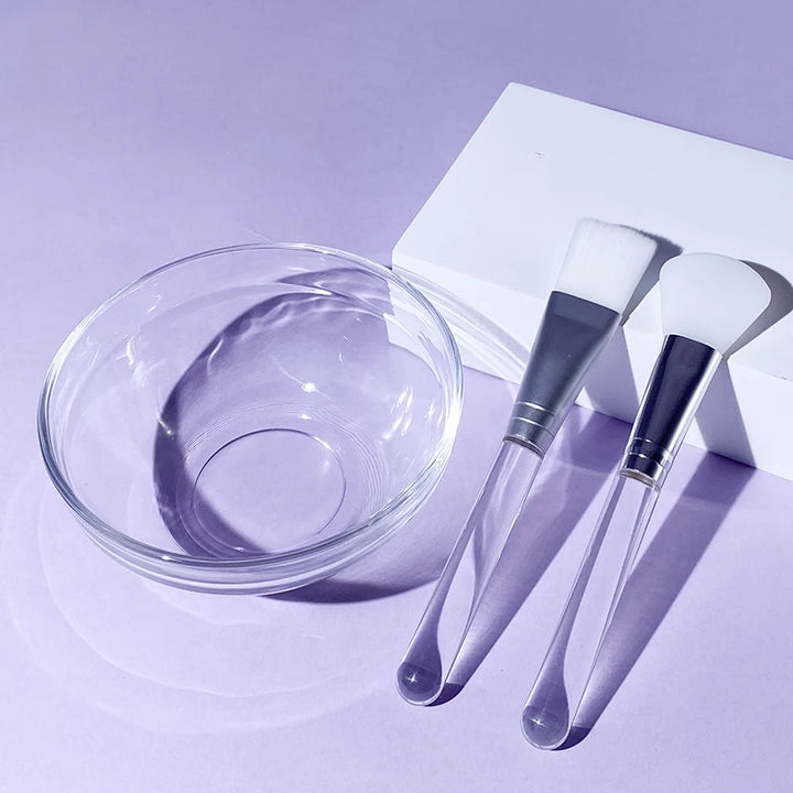 DIY Face Mask Mixing Kit - Bowl, Rod, Spoon, Brushes