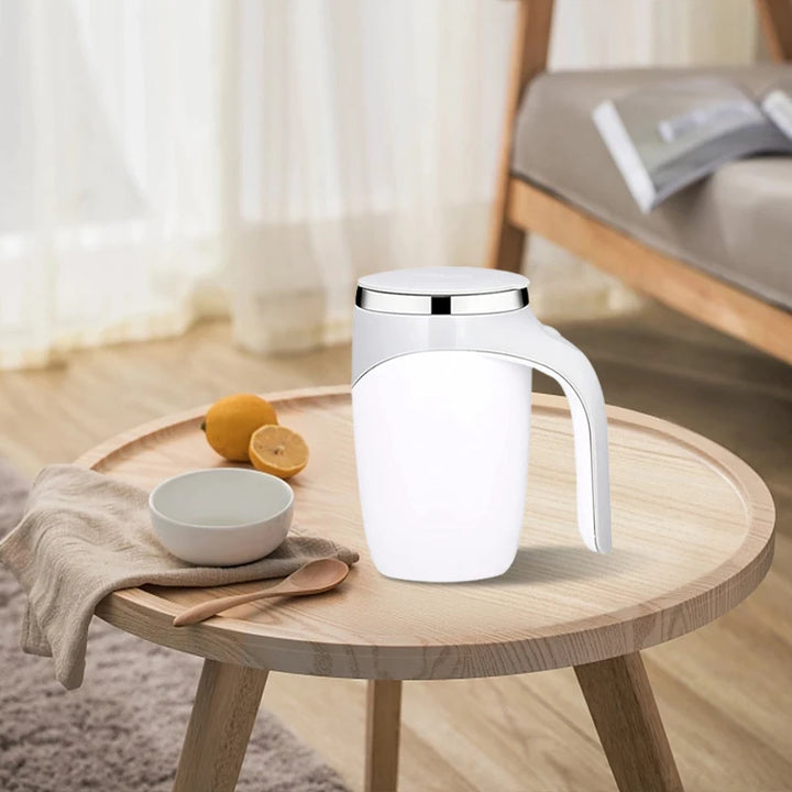 Rechargeable Portable Stainless Steel Self-Stirring Mug