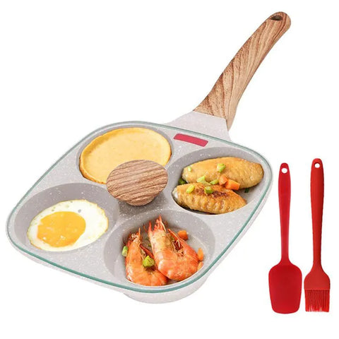 Cup Nonstick Egg Pancake Pan with Lid