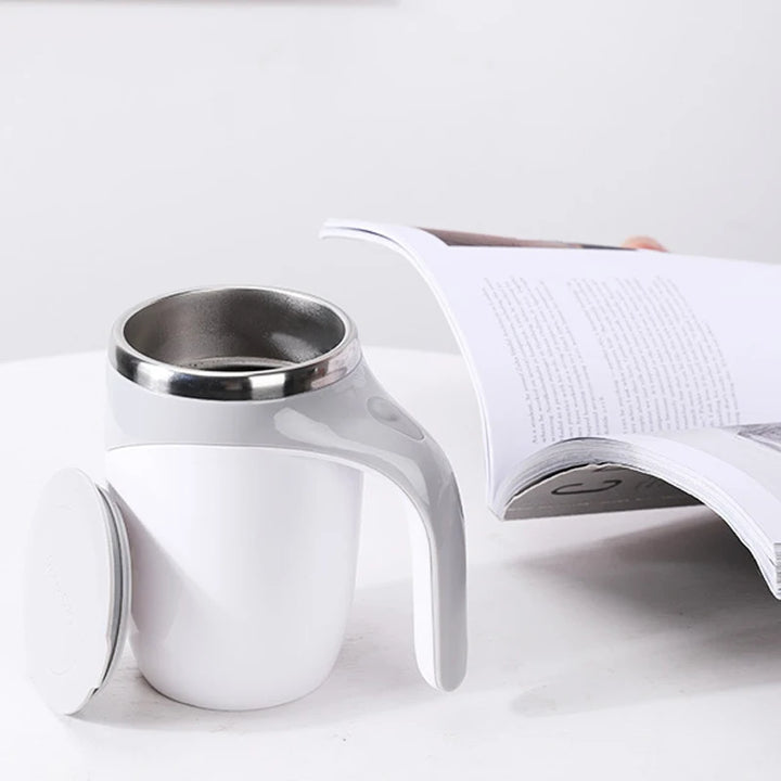 Rechargeable Portable Stainless Steel Self-Stirring Mug